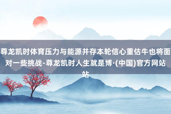 尊龙凯时体育压力与能源并存本轮信心重估牛也将面对一些挑战-尊龙凯时人生就是博·(中国)官方网站