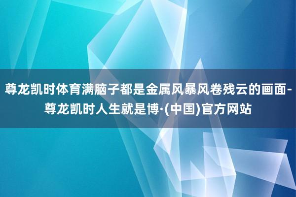 尊龙凯时体育满脑子都是金属风暴风卷残云的画面-尊龙凯时人生就是博·(中国)官方网站