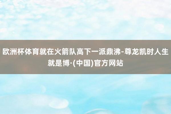 欧洲杯体育就在火箭队高下一派鼎沸-尊龙凯时人生就是博·(中国)官方网站