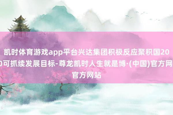 凯时体育游戏app平台兴达集团积极反应聚积国2030可抓续发展目标-尊龙凯时人生就是博·(中国)官方网站