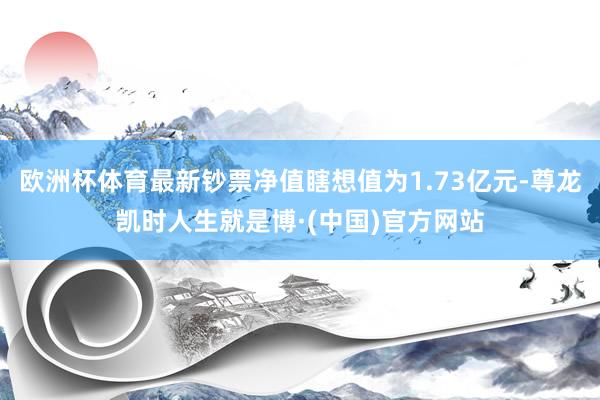 欧洲杯体育最新钞票净值瞎想值为1.73亿元-尊龙凯时人生就是博·(中国)官方网站