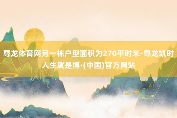 尊龙体育网另一栋户型面积为270平时米-尊龙凯时人生就是博·(中国)官方网站