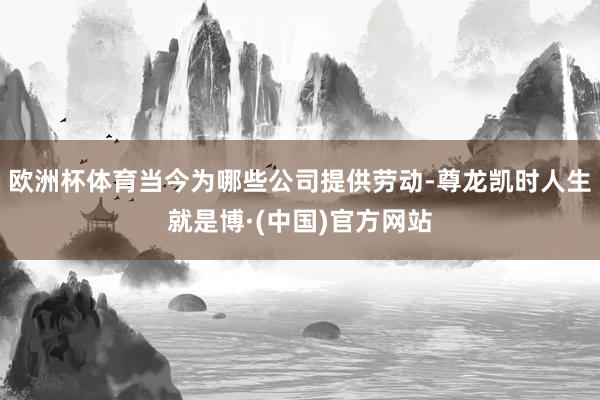 欧洲杯体育当今为哪些公司提供劳动-尊龙凯时人生就是博·(中国)官方网站