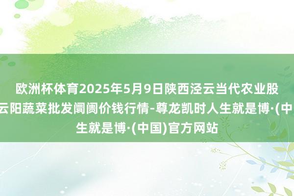 欧洲杯体育2025年5月9日陕西泾云当代农业股份有限公司云阳蔬菜批发阛阓价钱行情-尊龙凯时人生就是博·(中国)官方网站