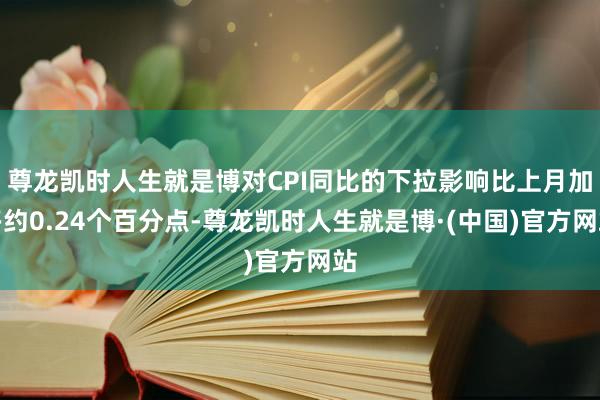 尊龙凯时人生就是博对CPI同比的下拉影响比上月加多约0.24个百分点-尊龙凯时人生就是博·(中国)官方网站