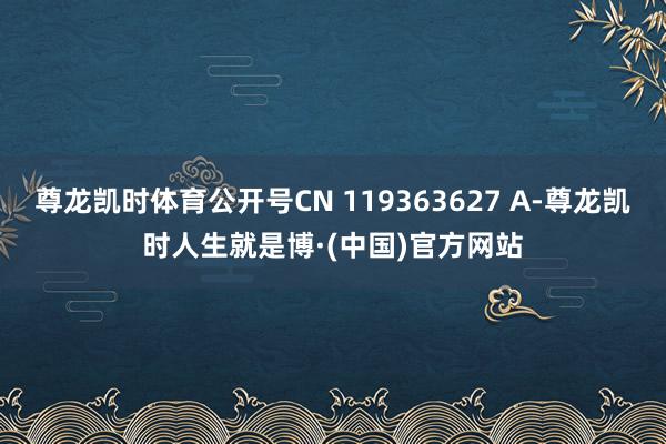 尊龙凯时体育公开号CN 119363627 A-尊龙凯时人生就是博·(中国)官方网站